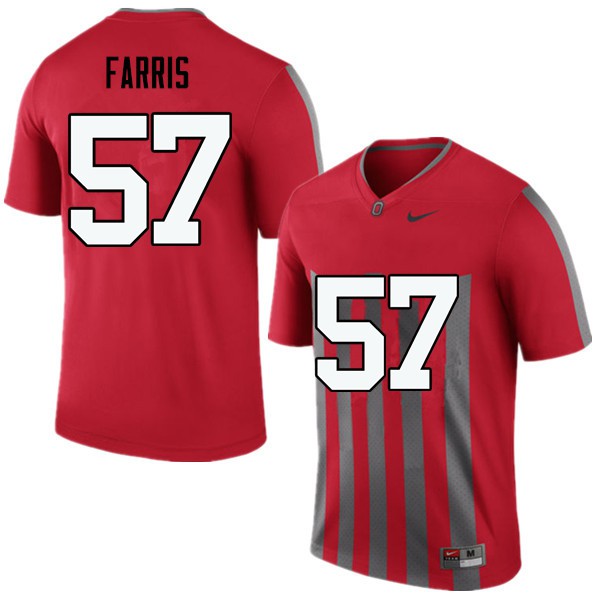 Ohio State Buckeyes #57 Chase Farris Men Football Jersey Throwback